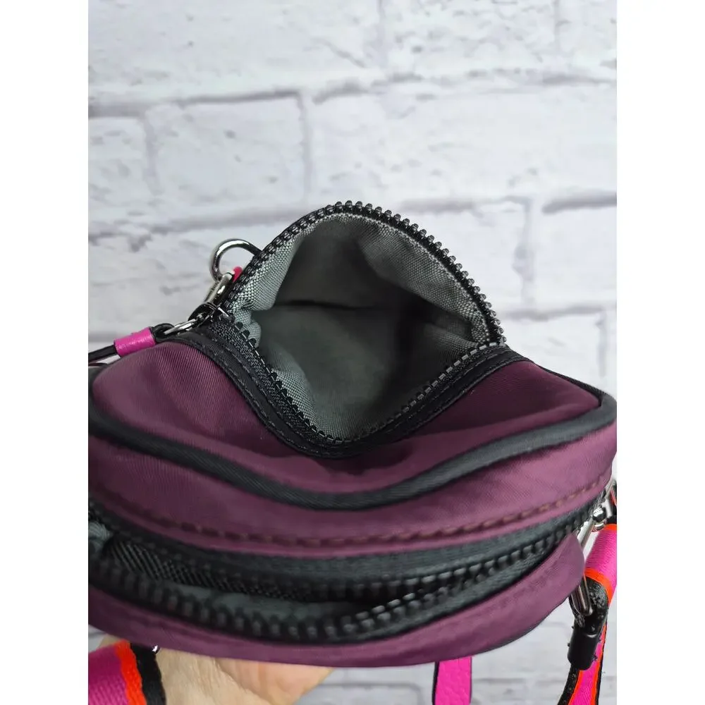 Cole Haan Nylon Convertible Backpack & Crossbody Travel Set Pink Purple - Picture 16 of 16